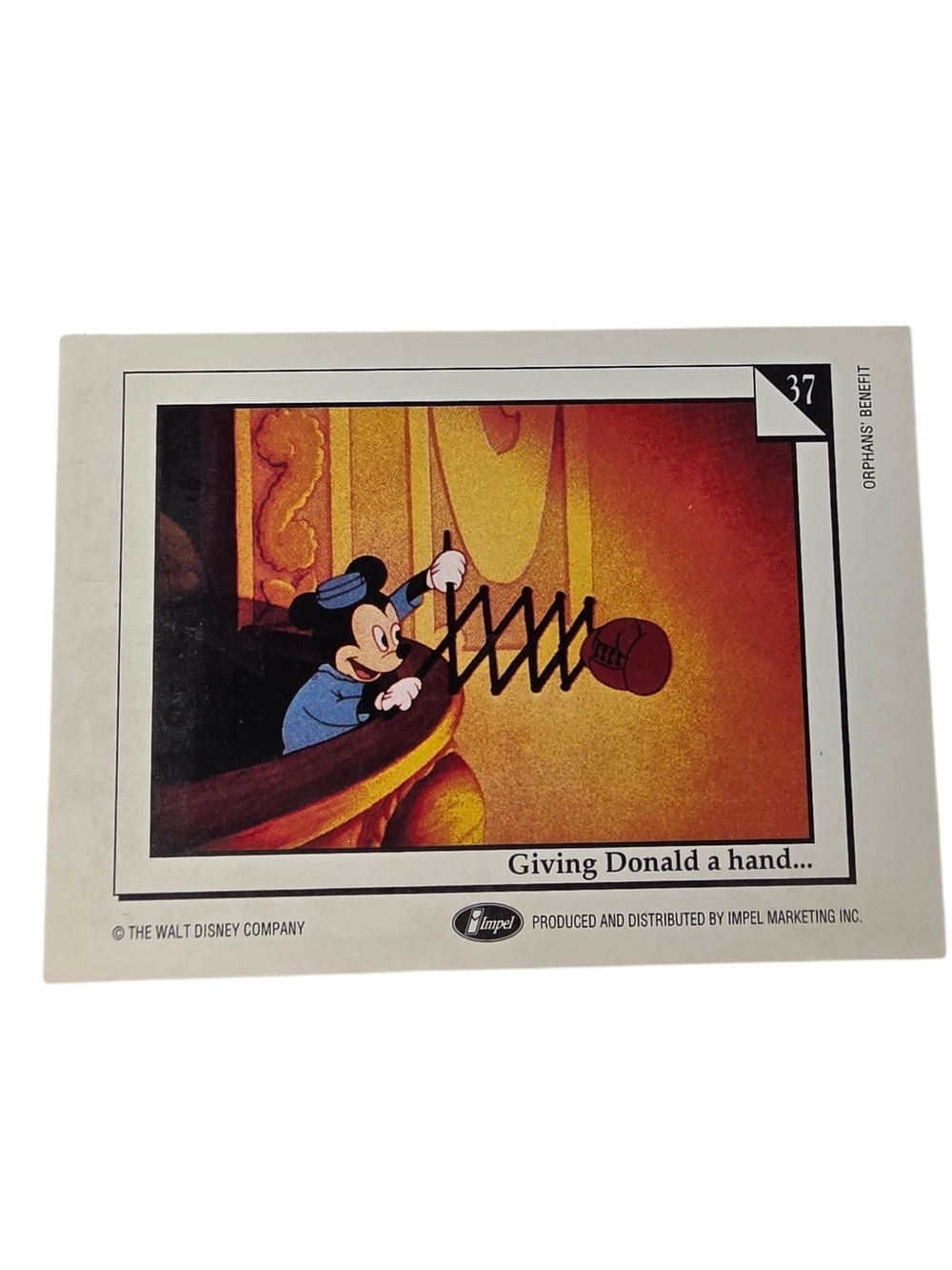 1991 Disney Trading Card - Yellow, Orange, Blue, Black